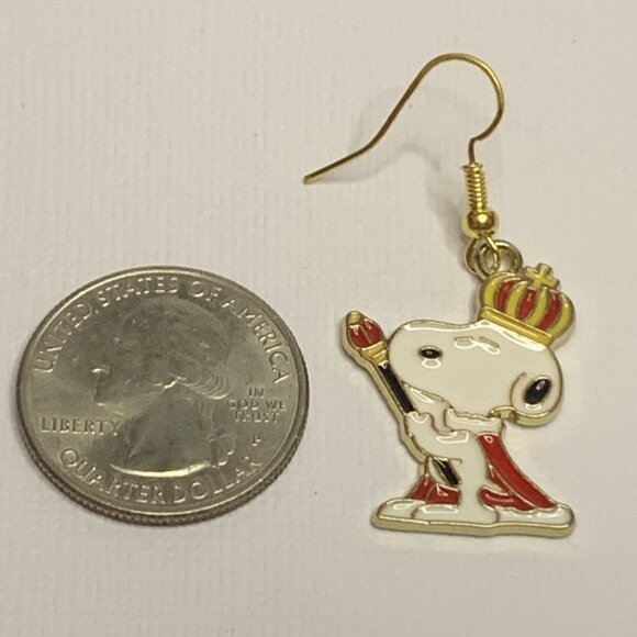 Snoopy Earring, Snoopy Lover, Peanuts Earring, Gift Idea, Snoopy Jewelry - Picture 4 of 4